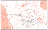 View Maps - Incorporated Railways Proposed for Western Canada, 1880–1890