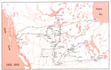 View Maps - Incorporated Railways Proposed for Western Canada, 1912, 1913