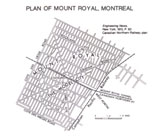 View Maps - Montreal, Plan of Mount Royal 