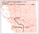 Incorporated Railway Proposed for Alberta,  Alberta Southern Ry. Co. 1894