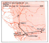 Incorporated Railway Proposed for Alberta,  Alberta Southern Ry. Co. 1906