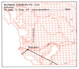 Incorporated Railway Proposed for Alberta, Burmis Carbon Ry. Co.