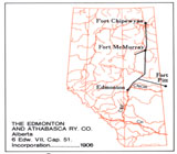 Incorporated Railway Proposed for Alberta,  Edmonton and Athabasca Ry. Co.
