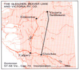 Incorporated Railway Proposed for Alberta,  Gleichen, Beaver Lake and Victoria Ry. Co.
