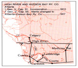 Incorporated Railway Proposed for Alberta, High River and Hudson Bay Ry. Co.