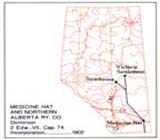 Incorporated Railway Proposed for Alberta,  Medicine Hat and Northern Ry. Co.