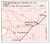 Incorporated Railway Proposed for Alberta,  Medicine Hat Central Ry. Co.