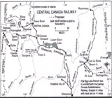 Central Canada Railway, Proposed and Existing Lines