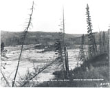 View of the Island in Grand Rapids on the Athabasca River
